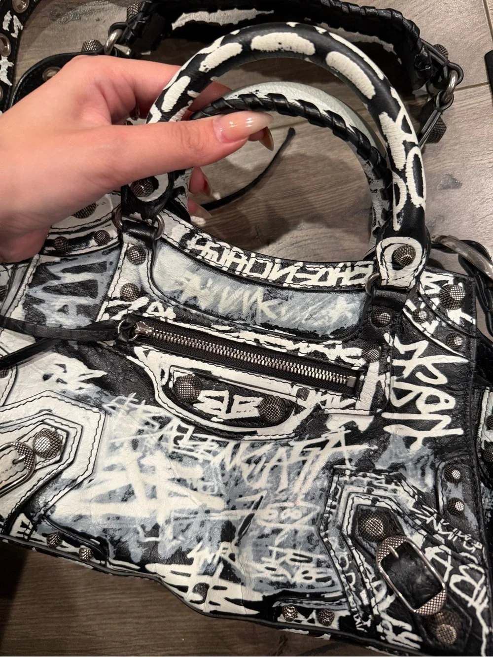 Balenciaga Neo Cagole Graffiti Bag
